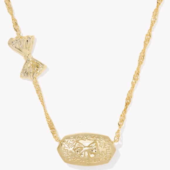 🦋🩵KENDRA SCOTT x LOVESHACKFANCY Elisa Necklace Pastel Blue Rosa Beaux Illusion - Picture 11 of 12